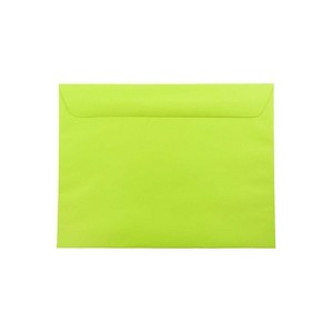 JAM Paper 9 x 12 Booklet Catalog Colored Envelopes Ultra Lime Green 5156771 - 1 of 4