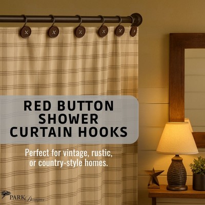 Park Designs Button Shower Curtain Hooks Boxed Set - Thumbnail 3