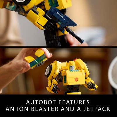 LEGO Icons Transformers Bumblebee Yellow and Black Collectible Building Set