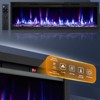 68 in Electric Fireplace Heater - Wall Mounted/Recessed, Remote Control, 12-Color Flames, 750W/1500W Heating & Timer, 4.2 in Ultra-Thin Linear - 4 of 4