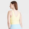 Women's Flex Light Support Rib V-Neck Crop Sports Bra - All In Motion™ - image 4 of 4