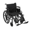Drive Medical Cruiser III Light Weight Wheelchair with Flip Back Removable Arms, Desk Arms, Elevating Leg Rests, 20" Seat - 2 of 3