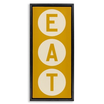 Stupell Industries Retro Style Eat Circle Letters Sign, 15" x 31"