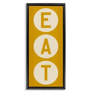 Stupell Industries Retro Style Eat Circle Letters Sign, 15" x 31" - 1 of 4