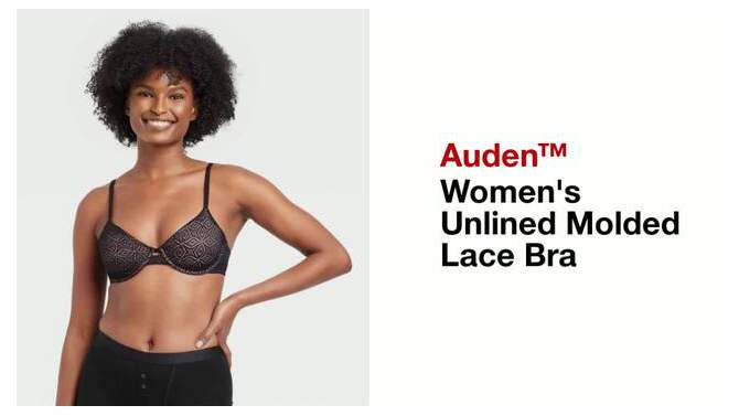 Women&#39;s Unlined Molded Lace Bra - Auden&#8482;, 2 of 6, play video