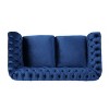 NicBex 61.8 Inch Loveseat,Modern Chesterfield Fabric Loveseat Sofa with Nailhead Accents,Upholstered 2-Seater Couch for Living Room - 4 of 4