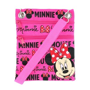 Jerry Leigh Disney Minnie Mouse Ears & Bow Passport Crossbody Bag - 1 of 4