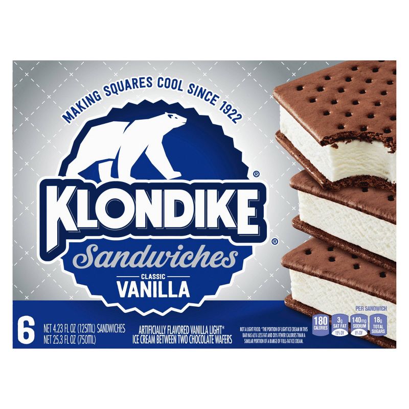 Klondike Vanilla Ice Cream Sandwich - 6ct, 3 of 11