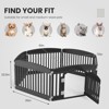 TUYOHW 4/6-panel Portable Dog Playpen for Indoor & Outdoor Use,Folding Pet Fence with Lockable Door for Small & Medium Dogs - 3 of 4