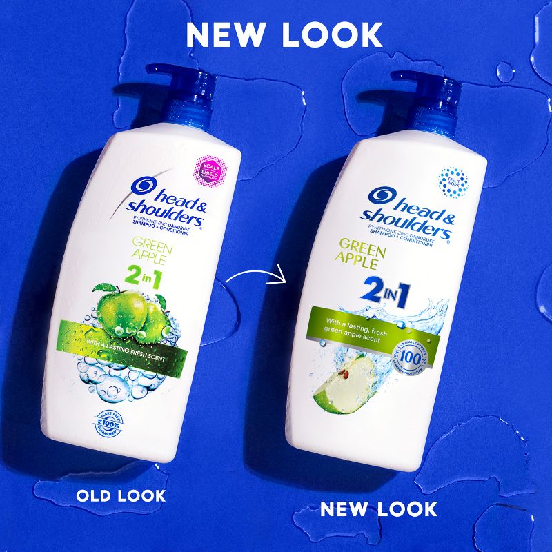 Head & Shoulders Green Apple 2-in-1 Anti Dandruff Shampoo & Conditioner for Dry & Itchy Scalp, 4 of 16