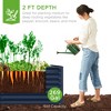 Best Choice Products 6x3x2ft Outdoor Metal Raised Garden Bed, Planter Box for Vegetables, Flowers, Herbs - 2 of 4