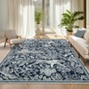 Modern Abstract Tiger Pattern Area Rugs For Living Room Bedroom Indoor Washable Low Pile Non Slip Carpet Soft Lightweight Easy Care Rug Home Decor - 3 of 4