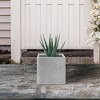 Rosemead Home & Garden, Inc. Kante  Square Concrete Indoor Planter Pots White 11.8" x 11.8" x 11.8" - 3 of 4