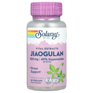 Solaray Jiaogulan, 820 mg, 60 VegCaps (410 mg per Capsule) - 1 of 2