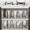 LunaLulinlk 3 Pack Triangle Plate Holders Organizers Upright Cabinet Dish Drying Racks Metal Plate Dish Organizers Racks Stands,2 Large and 1 Small - 3 of 4