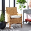 Cristen Rattan Accent Chair with Cushion  - Safavieh - image 2 of 4