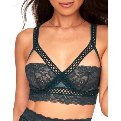 Adore Me Women's Verana Balconette Bra 30D / Ponderosa Pine Green.