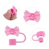 Unique Bargains Spotted Butterfly Straw Cover Cap 4 Pcs - 3 of 4