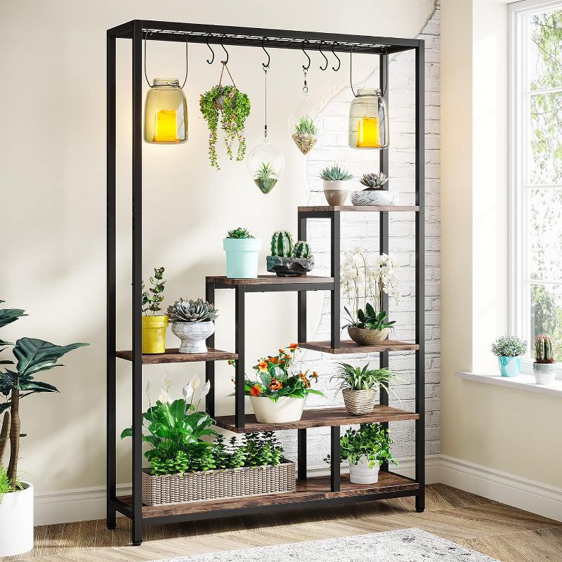 Tribesigns 5-Tier Tall Indoor Plant Stand, 2 of 7