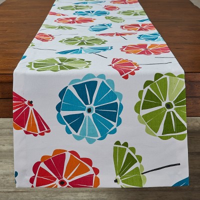 Split P Parasol Table Runner - 72''L - White