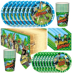 Treasures Gifted Wild Kratts Birthday Party Supplies Tableware Deluxe Set for 24 Guests - 1 of 4