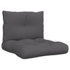 vidaXL Pallet Cushions 2 pcs Anthracite Fabric - 2 of 4