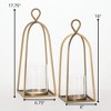 Sullivans 17.75" & 16" Lantern Candleholder Set of 2, Gold - 4 of 4