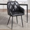 NicBex Modern Half Enclosed Arm Dining Chairs Set of 2 with Thick Upholstered Seat,Stylish Office Chairs,Living Room Side Chairs - 3 of 4
