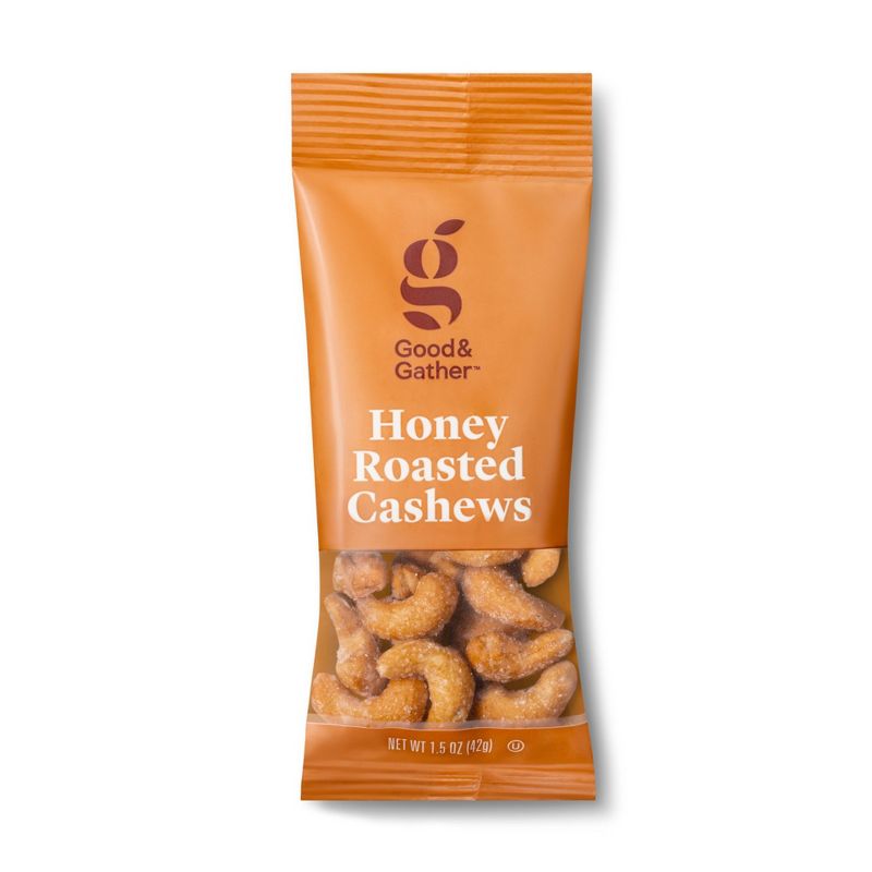 Honey Roasted Cashews - 1.5oz - Good &#38; Gather&#8482;, 1 of 5