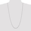 Black Bow Jewelry 1.4mm, 14k White Gold, Diamond Cut Cable Chain Necklace - 2 of 4