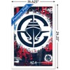 Trends International NBA Los Angeles Clippers - Maximalist Logo 24 Framed Wall Poster Prints - 3 of 4