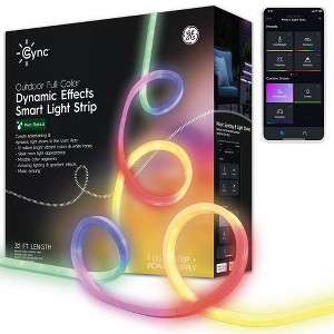 GE Cync Dynamic Effect 32ft Decorative Outdoor Light String - 1 of 4