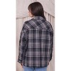 Women's Plaid Shacket With Pockets - Mikarose - 3 of 3