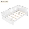 Lyngins Kids’ Wood Platform Bed Frame with Safety Guardrails and Detachable Fence, Rounded Corners, Toddler Beds, Twin Size Bed Frame for Kids - 4 of 4