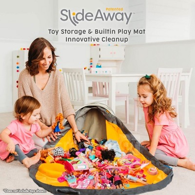 Gray Stripe SlideAway Toy Storage Organizer with Play Mat