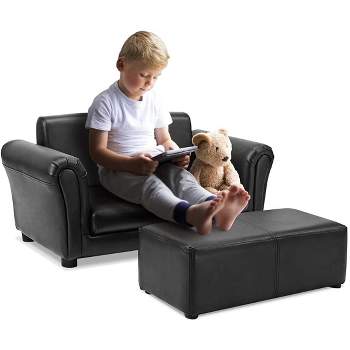 Infans  Kids Sofa Armrest Chair Couch Lounge Children Birthday Gift w/ Ottoman