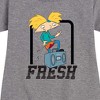 Girls' - Hey Arnold! - Fresh Arnold Graphic Short Sleeve Fleece Dress - 2 of 4