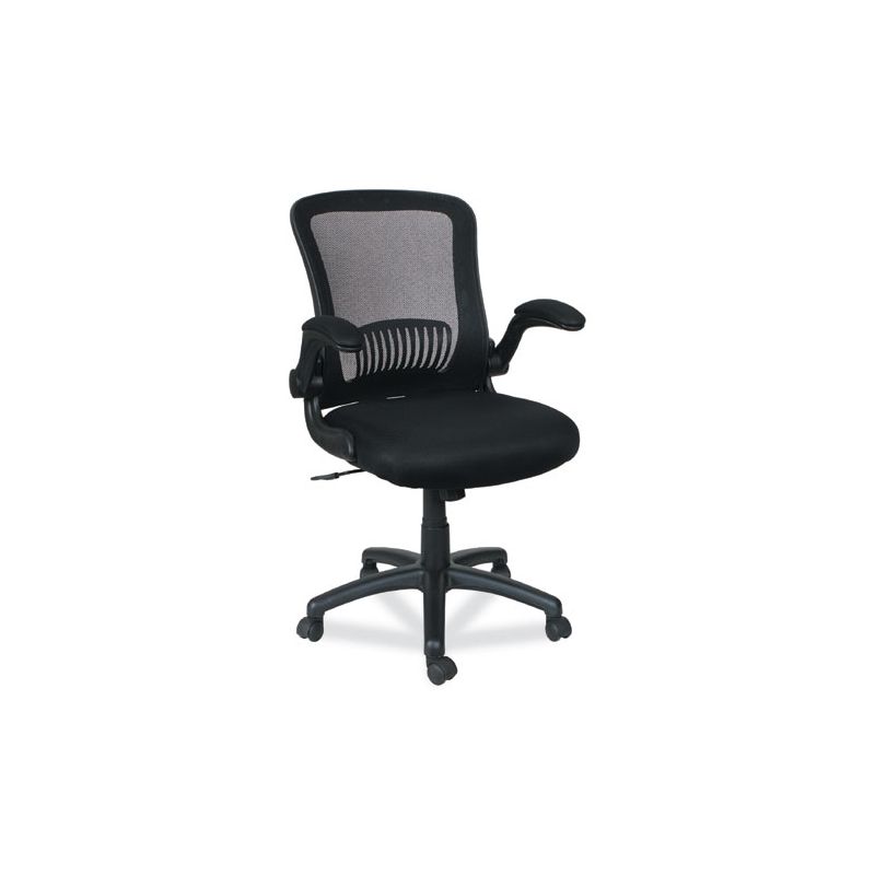 Alera Alera EB-E Series Swivel/Tilt Mid-Back Mesh Chair, Supports Up to 275 lb, 18.11" to 22.04" Seat Height, Black, 1 of 8
