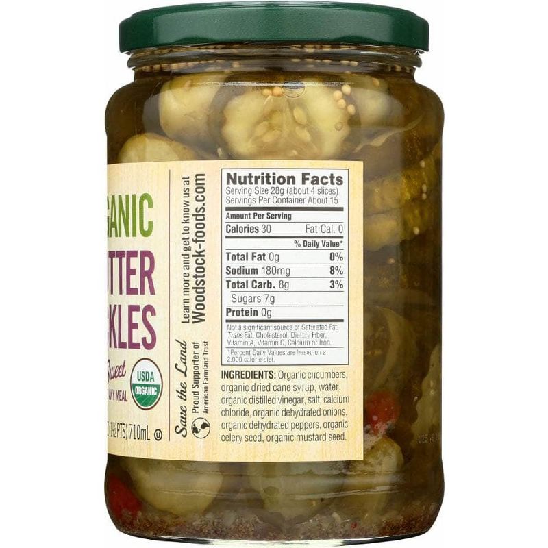 Woodstock Foods Organic Bread and Butter Pickle Chips - Case of 6/24 oz, 5 of 8