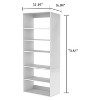 LivelyLodge Wall Mounted or Freestanding Wood Closet Shelves  - White - 2 of 4