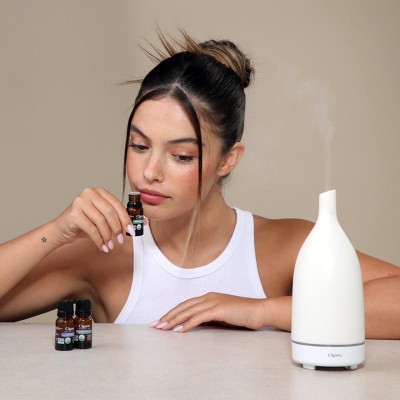 Organic Aromatherapy Essential Oils Set with Eucalyptus and Lavender