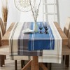 Design Imports Blue Chambray French Stripe Table Runner 14X72 - 4 of 4