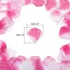 Unique Bargains Wedding Party Decoration Silk Artificial Flower Rose Petals Purple Red/White 2000 Pcs - 2 of 4