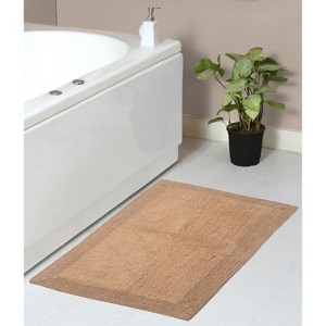 Home Weavers Luxury Collection 100% Cotton Tufted Bathroom Rug, Non-Slip Latex Bath Rug - 1 of 4
