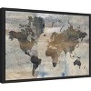 Amanti Art 23"x16" Stone World (Map) by Avery Tillmon: Rustic Travel-Inspired Decor, Horizontal Lithograph - 2 of 4
