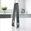 Unique Bargains Food Tongs Serrated Head Hole Ice Tongs Sugar Cube Clip Food Tong Dishwasher Safe 304 Stainless Steel 6 Inch 1Pcs - 2 of 3