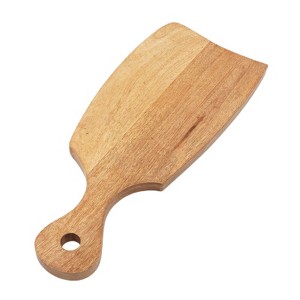 SEVOBAL Serving Platters Handmade Teak Wood Cheese and Bread Board with Asymmetrical Modern Design for Cakes, Appetizers, Brown, 6.25"*16"*0.7" - 1 of 4