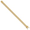 Black Bow Jewelry Men's 8.5mm 14K Yellow Gold Fancy Spiga Chain Bracelet, 8 Inch - 2 of 4