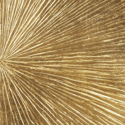 Gold Sunburst Hand Painted Triptych Resin Wall Art Set