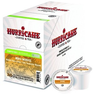 Hurricane Coffee Medium Roast and Flavored Coffee Pods in Compostable Single Serve Cups, 20 Count - 1 of 4